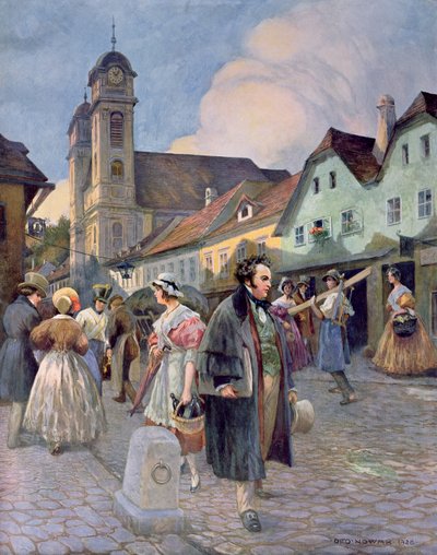 Franz Peter Schubert in Liechtenthal, 1928 by Otto Robert Nowak